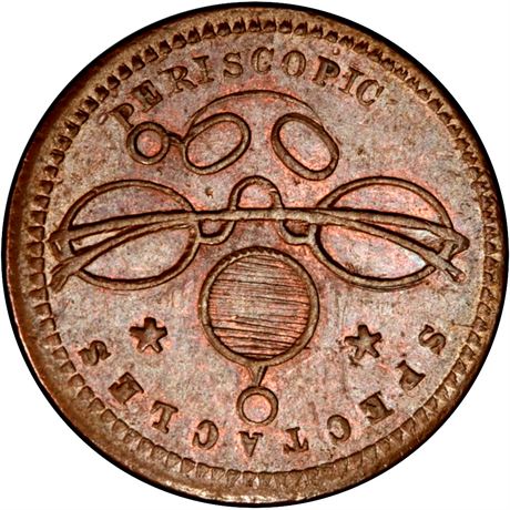 133  -  IN630A- 2a R4 NGC MS62 RB Mishawaka Indiana Civil War token
