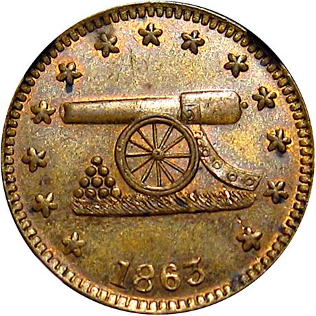 1  -  168/311 a R1 NGC MS64 BN  Patriotic Civil War token