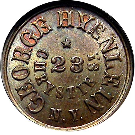 7  -  NY630AL-7a R3 NGC MS65 BN New York Civil War token