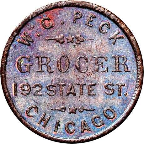 IL150AT-2a Chicago Illinois Civil War Token NGC MS66 R7