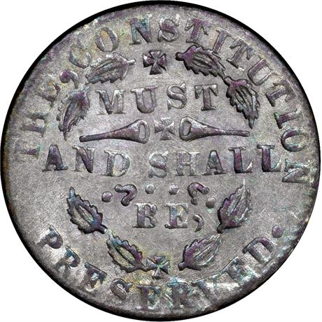9/405 a NGC AU58 R6 Indiana Primitive Patriotic Civil War token